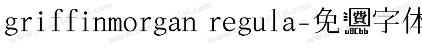 griffinmorgan regula字体转换